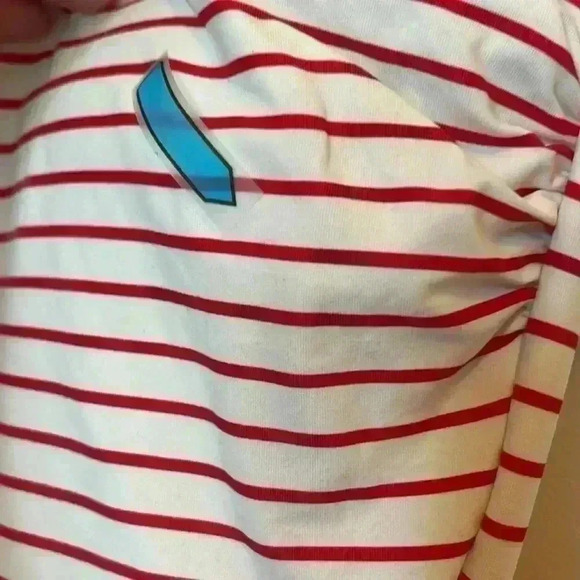 Vince Camuto Red and White Striped One Piece - Picture 7 of 11